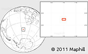 Blank Location Map of the area around 47° 24' 32" S, 7° 43' 29" E