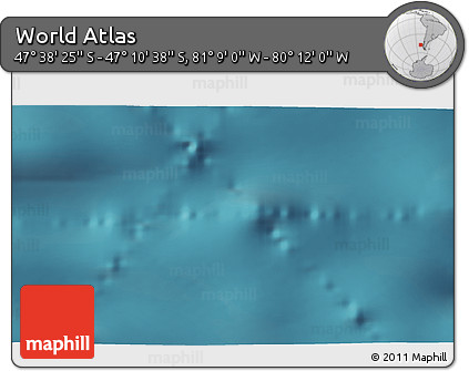 Satellite 3D Map of the Area around 47° 24' 32" S, 80° 40' 30" W