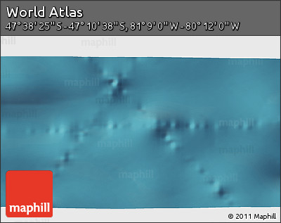 Satellite 3D Map of the Area around 47° 24' 32" S, 80° 40' 30" W
