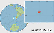 Savanna Style Location Map of the area around 47° 24' 32" S, 84° 4' 29" W