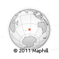 Outline Map of the Area around 47° 24' 32" S, 85° 55' 30" E, rectangular outline