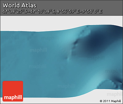 Satellite 3D Map of the Area around 47° 24' 32" S, 9° 25' 30" E