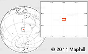 Blank Location Map of the area around 47° 49' 20" S, 116° 31' 30" E