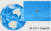 Shaded Relief Location Map of the area around 47° 49' 20" S, 116° 31' 30" E