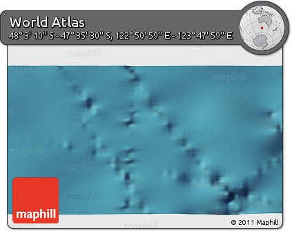 Satellite 3D Map of the Area around 47° 49' 20" S, 123° 19' 29" E