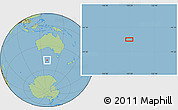Savanna Style Location Map of the area around 47° 49' 20" S, 129° 16' 30" E