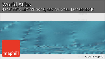 Satellite Panoramic Map of the Area around 47° 49' 20" S, 130° 7' 30" E
