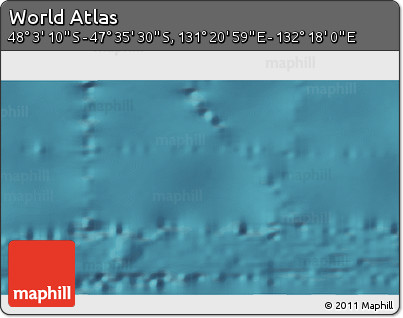 Satellite 3D Map of the Area around 47° 49' 20" S, 131° 49' 29" E