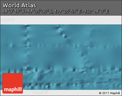 Satellite 3D Map of the Area around 47° 49' 20" S, 131° 49' 29" E