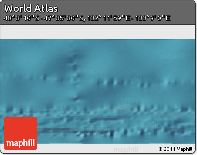 Satellite 3D Map of the Area around 47° 49' 20" S, 132° 40' 30" E