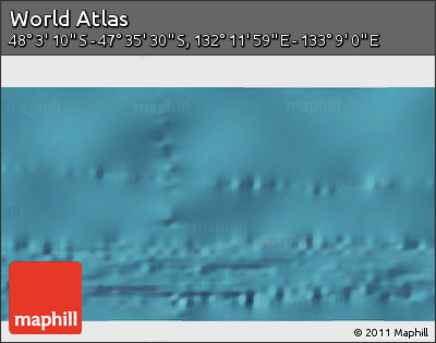 Satellite 3D Map of the Area around 47° 49' 20" S, 132° 40' 30" E