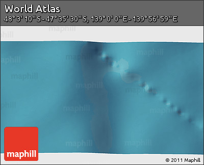 Satellite 3D Map of the Area around 47° 49' 20" S, 139° 28' 29" E
