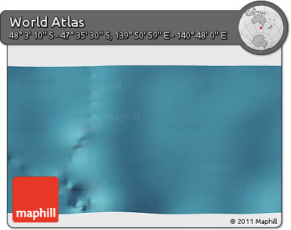 Satellite 3D Map of the Area around 47° 49' 20" S, 140° 19' 29" E