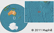 Satellite Location Map of the area around 47° 49' 20" S, 143° 43' 29" E