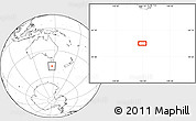 Blank Location Map of the area around 47° 49' 20" S, 146° 16' 30" E