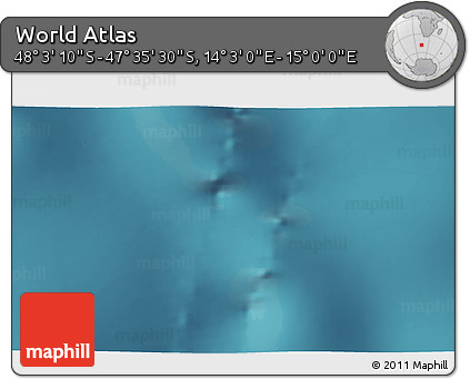 Satellite 3D Map of the Area around 47° 49' 20" S, 14° 31' 30" E