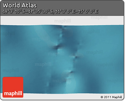 Satellite 3D Map of the Area around 47° 49' 20" S, 14° 31' 30" E