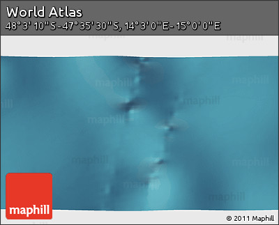 Satellite 3D Map of the Area around 47° 49' 20" S, 14° 31' 30" E