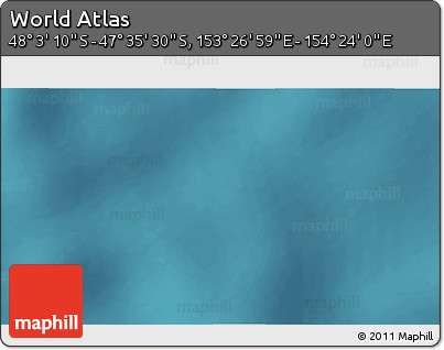 Satellite 3D Map of the Area around 47° 49' 20" S, 153° 55' 30" E