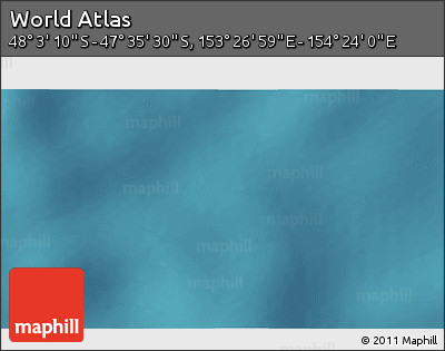Satellite 3D Map of the Area around 47° 49' 20" S, 153° 55' 30" E