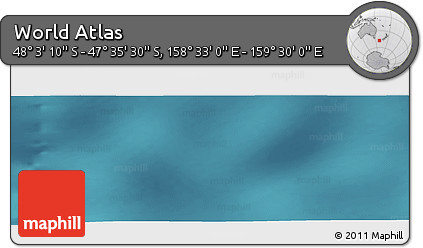 Satellite Panoramic Map of the Area around 47° 49' 20" S, 159° 1' 30" E