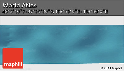 Satellite Panoramic Map of the Area around 47° 49' 20" S, 159° 1' 30" E