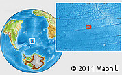 Physical Location Map of the area around 47° 49' 20" S, 17° 46' 29" W