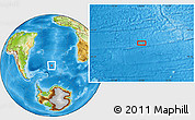 Physical Location Map of the area around 47° 49' 20" S, 18° 37' 30" W