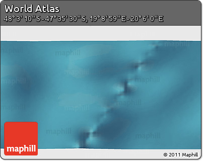 Satellite 3D Map of the Area around 47° 49' 20" S, 19° 37' 30" E