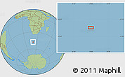 Savanna Style Location Map of the area around 47° 49' 20" S, 19° 37' 30" E