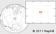 Blank Location Map of the area around 47° 49' 20" S, 21° 19' 30" E