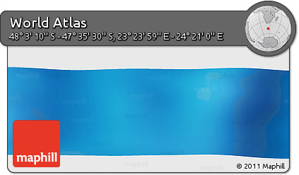 Physical Panoramic Map of the Area around 47° 49' 20" S, 23° 52' 30" E