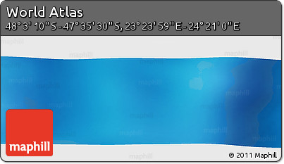 Physical Panoramic Map of the Area around 47° 49' 20" S, 23° 52' 30" E