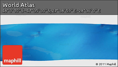 Physical Panoramic Map of the Area around 47° 49' 20" S, 28° 7' 30" E
