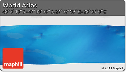 Physical Panoramic Map of the Area around 47° 49' 20" S, 28° 7' 30" E