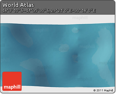 Satellite 3D Map of the Area around 47° 49' 20" S, 29° 49' 30" E