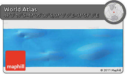 Physical Panoramic Map of the Area around 47° 49' 20" S, 37° 28' 30" E