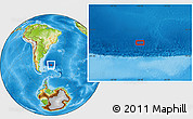 Physical Location Map of the area around 47° 49' 20" S, 46° 40' 29" W