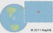 Savanna Style Location Map of the area around 47° 49' 20" S, 46° 40' 29" W