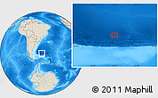 Shaded Relief Location Map of the area around 47° 49' 20" S, 46° 40' 29" W