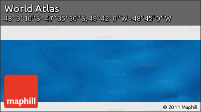Physical Panoramic Map of the Area around 47° 49' 20" S, 49° 13' 30" W