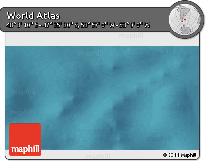 Satellite 3D Map of the Area around 47° 49' 20" S, 53° 28' 30" W