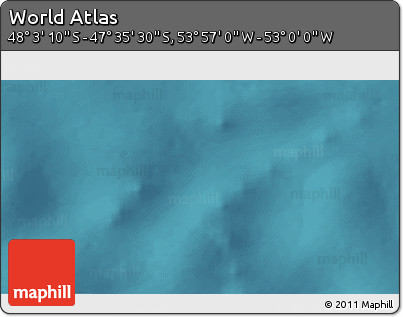 Satellite 3D Map of the Area around 47° 49' 20" S, 53° 28' 30" W