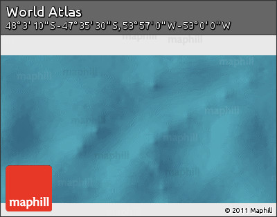 Satellite 3D Map of the Area around 47° 49' 20" S, 53° 28' 30" W