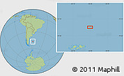 Savanna Style Location Map of the area around 47° 49' 20" S, 56° 52' 30" W