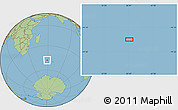 Savanna Style Location Map of the area around 47° 49' 20" S, 58° 43' 30" E