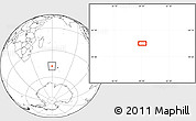 Blank Location Map of the area around 47° 49' 20" S, 59° 34' 30" E