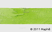 Physical Panoramic Map of the area around 47° 49' 20" S, 67° 55' 30" W