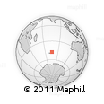 Outline Map of the Area around 47° 49' 20" S, 75° 43' 29" E, rectangular outline