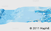 Political Panoramic Map of the area around 47° 49' 20" S, 75° 34' 29" W